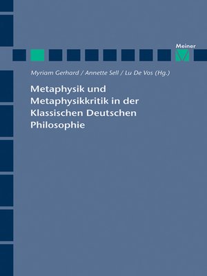 cover image of Metaphysik und Metaphysikkritik in der Klassischen Deutschen Philosophie
